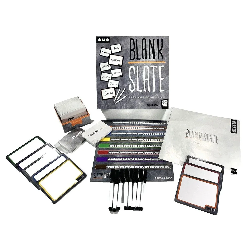Blank Slate USAopoly 2019 Board Game Complete